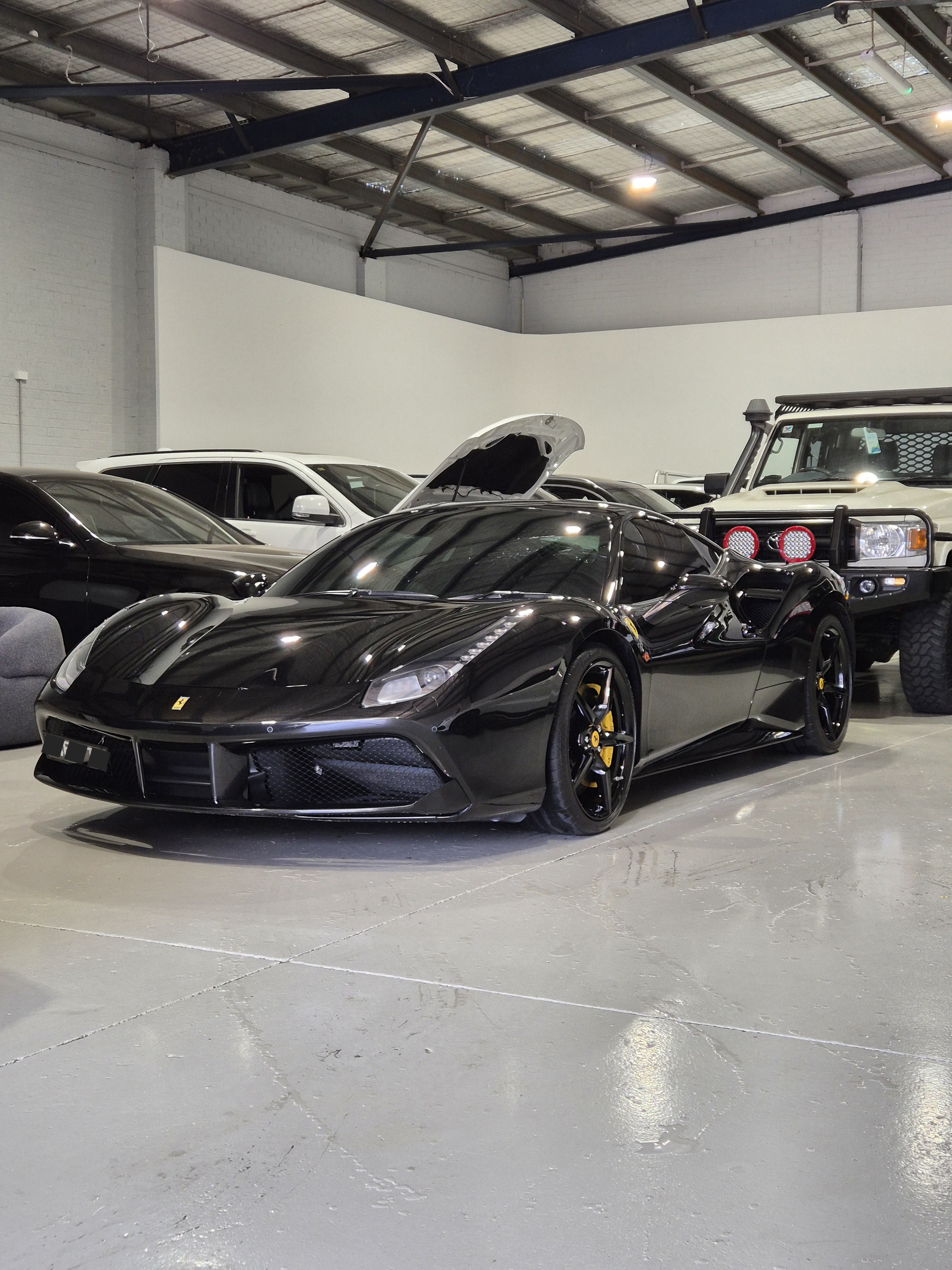 Black Ferrari Showroom
