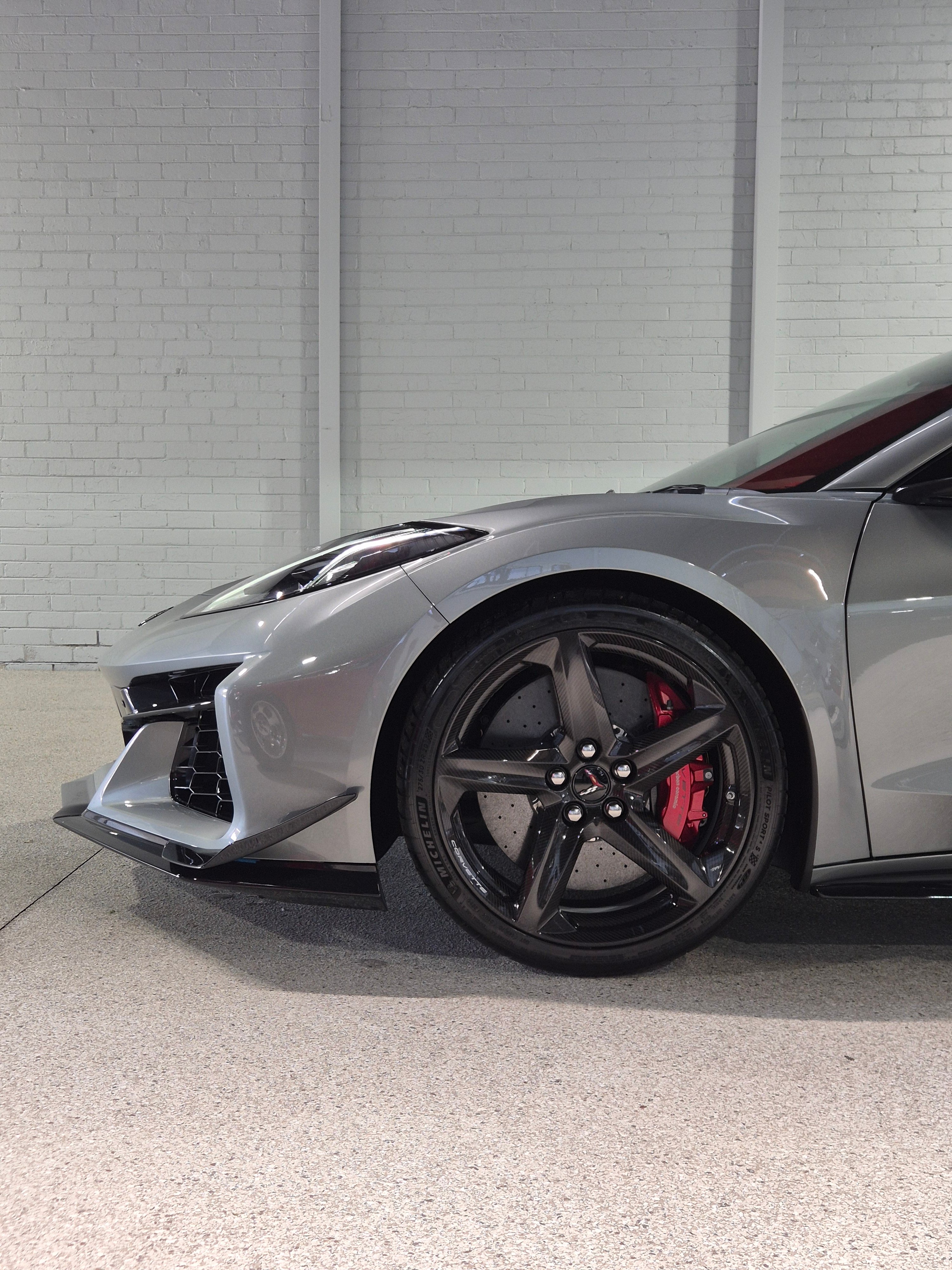 Grey Corvette Front Left